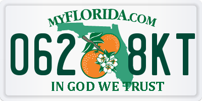FL license plate 0628KT