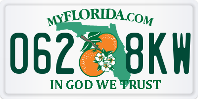 FL license plate 0628KW
