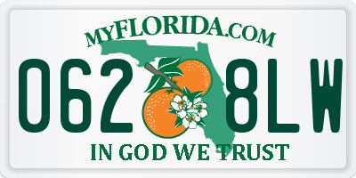 FL license plate 0628LW