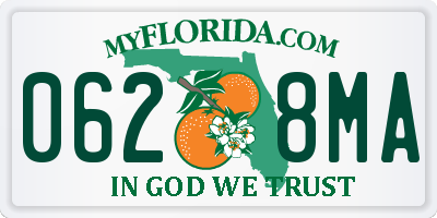 FL license plate 0628MA