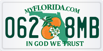 FL license plate 0628MB