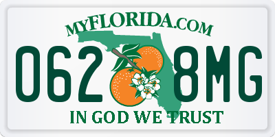 FL license plate 0628MG