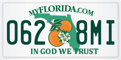 FL license plate 0628MI