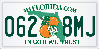 FL license plate 0628MJ