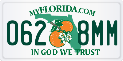 FL license plate 0628MM