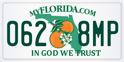 FL license plate 0628MP