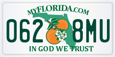 FL license plate 0628MU