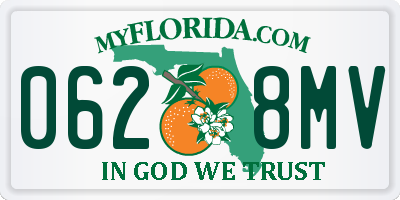 FL license plate 0628MV