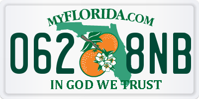 FL license plate 0628NB