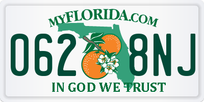 FL license plate 0628NJ