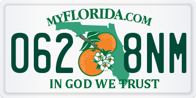 FL license plate 0628NM