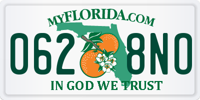 FL license plate 0628NO