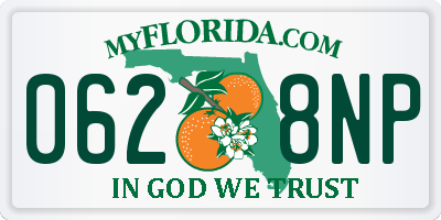 FL license plate 0628NP