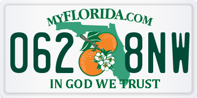 FL license plate 0628NW