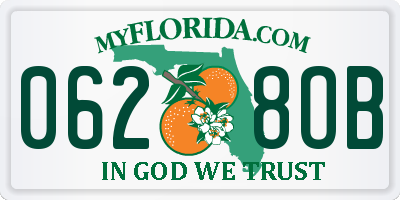 FL license plate 0628OB