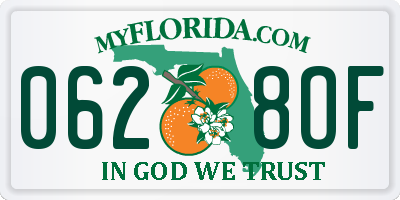 FL license plate 0628OF