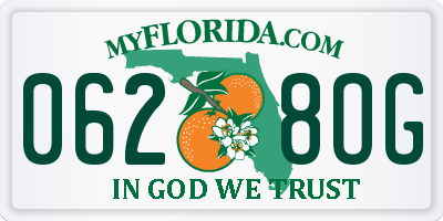 FL license plate 0628OG