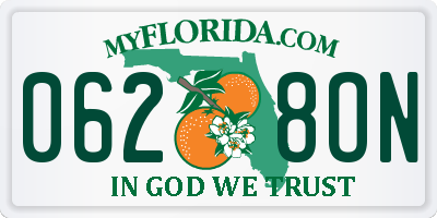 FL license plate 0628ON