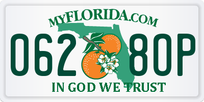 FL license plate 0628OP