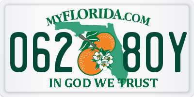 FL license plate 0628OY