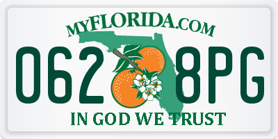 FL license plate 0628PG
