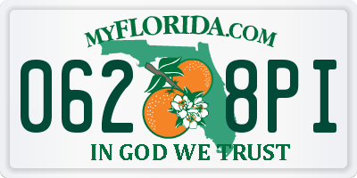 FL license plate 0628PI