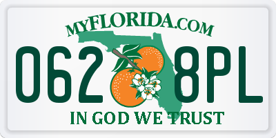FL license plate 0628PL