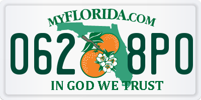 FL license plate 0628PO