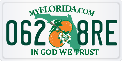 FL license plate 0628RE