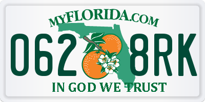FL license plate 0628RK