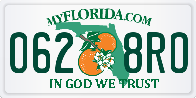 FL license plate 0628RO