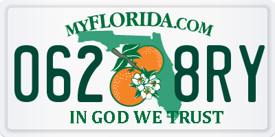FL license plate 0628RY