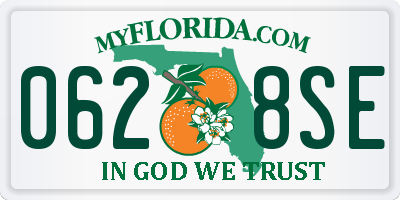 FL license plate 0628SE