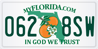 FL license plate 0628SW