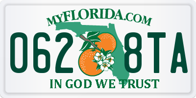 FL license plate 0628TA