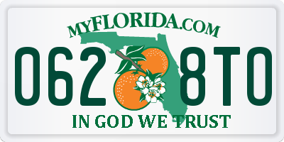 FL license plate 0628TO