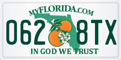 FL license plate 0628TX