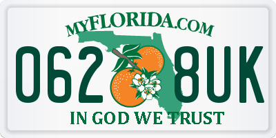 FL license plate 0628UK