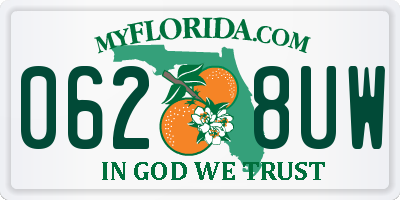 FL license plate 0628UW