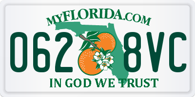 FL license plate 0628VC
