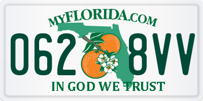 FL license plate 0628VV