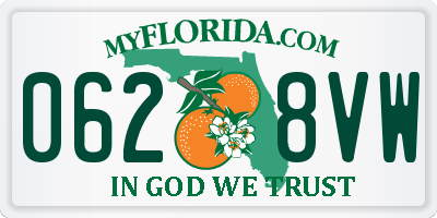 FL license plate 0628VW