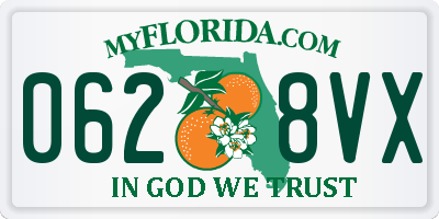 FL license plate 0628VX
