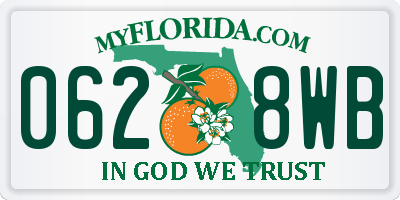 FL license plate 0628WB
