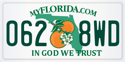 FL license plate 0628WD