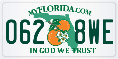 FL license plate 0628WE