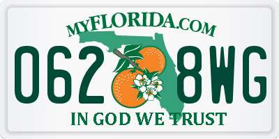 FL license plate 0628WG