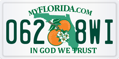 FL license plate 0628WI
