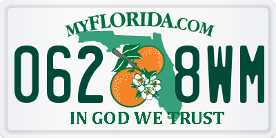 FL license plate 0628WM