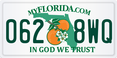 FL license plate 0628WQ